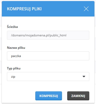Pakowanie i rozpakowywanie plików i katalogów