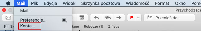 Instrukcja konfiguracji poczty w programie Mail dla komputerów Apple