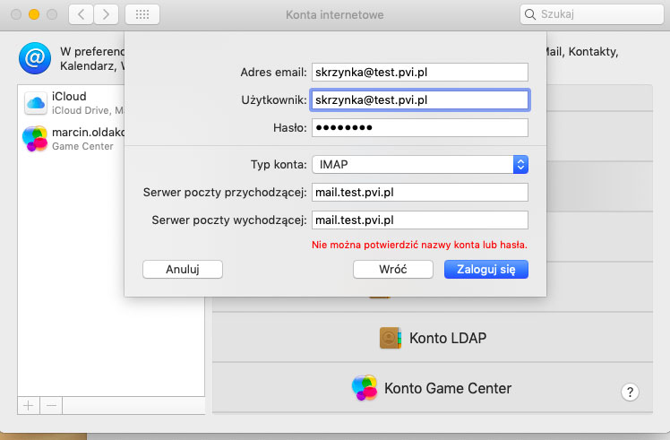 Instrukcja konfiguracji poczty w programie Mail dla komputerów Apple