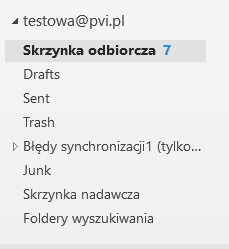 Skrzynka odbiorcza w programie Outlook