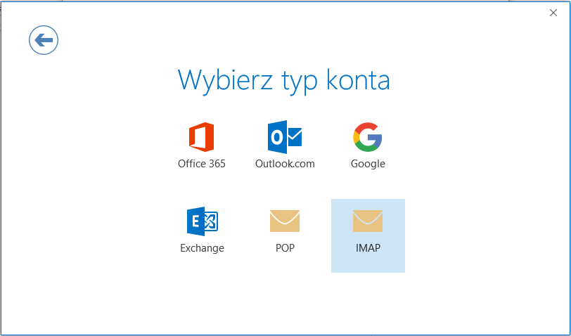 Instrukcja konfiguracji poczty w programie Outlook