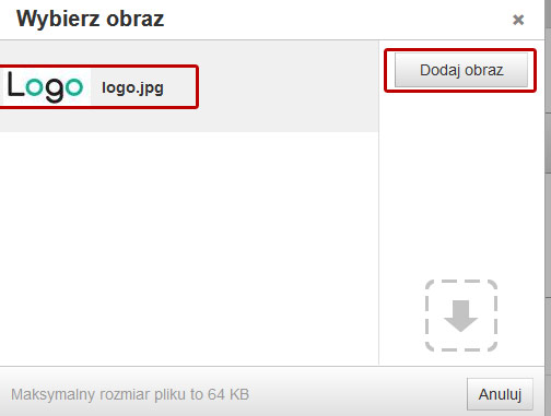 obrazek w stopce poczty
